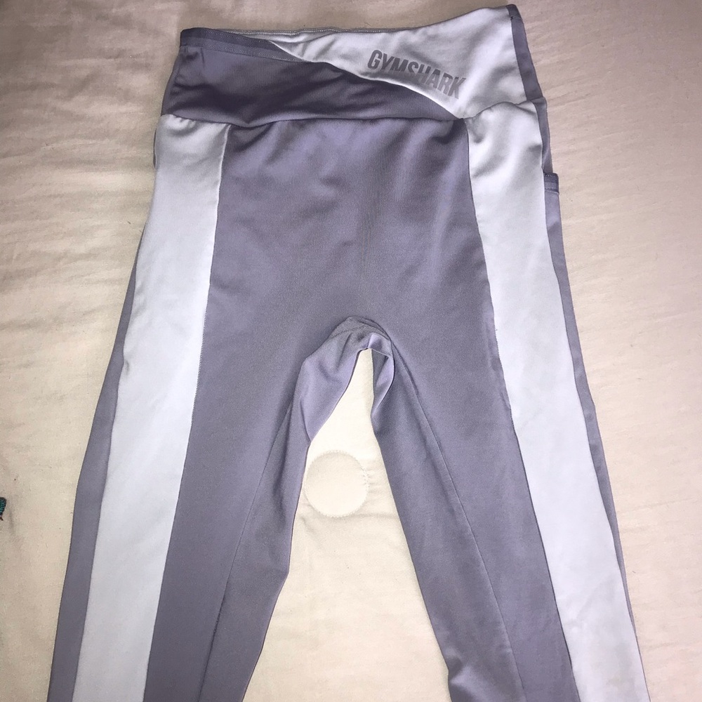 light blue/ grey gym shark leggings